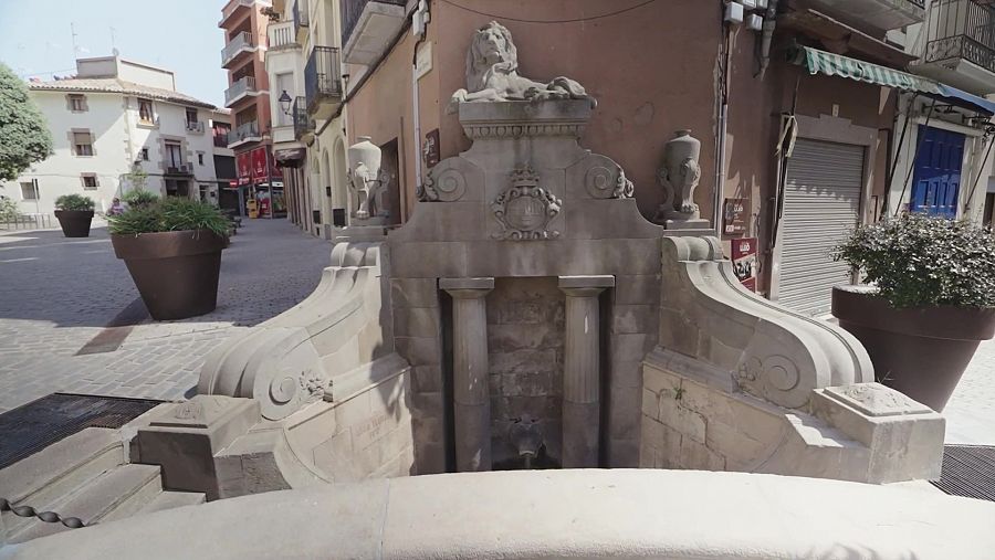 La Font del Lleó a Caldes de Montbui