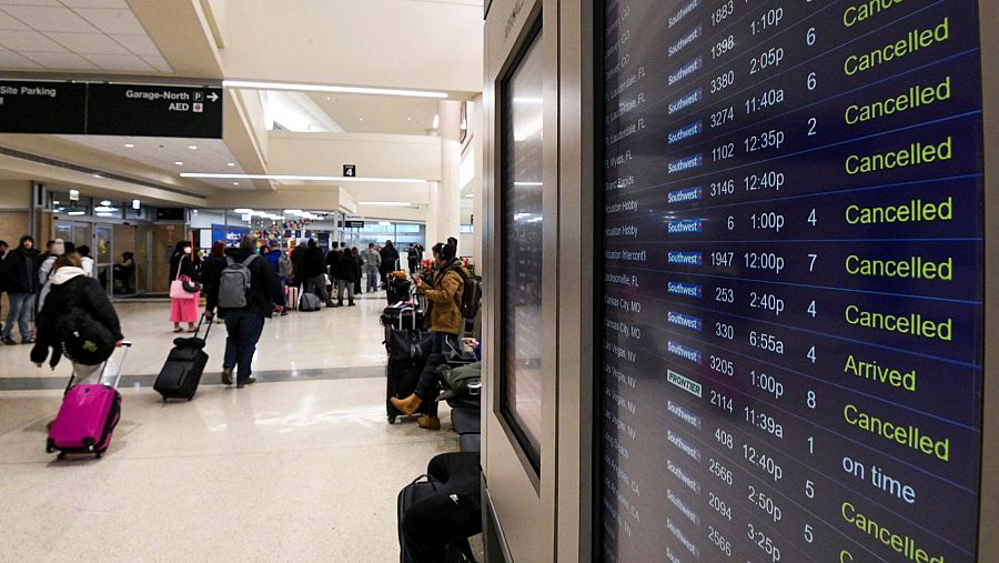 Vuelos cancelados en el aeropuerto Midway de Chicago