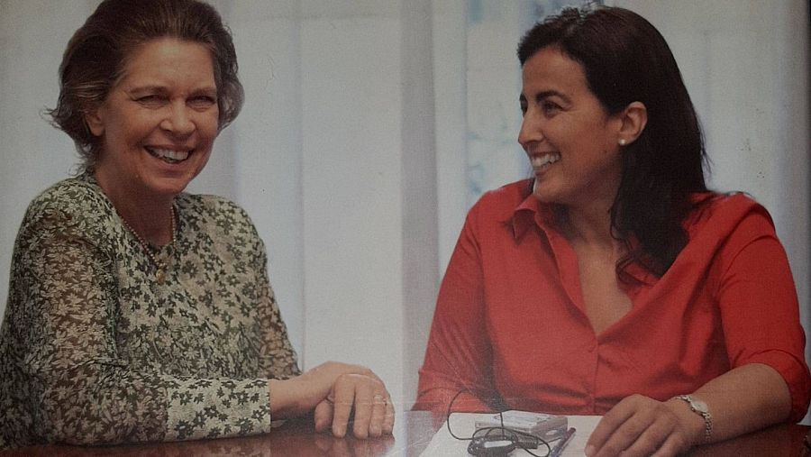 Irene Grecia con Eva Celada