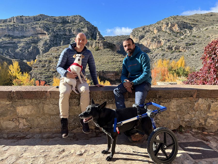 Pipper y Pablo, en Teruel con nuevos amigos