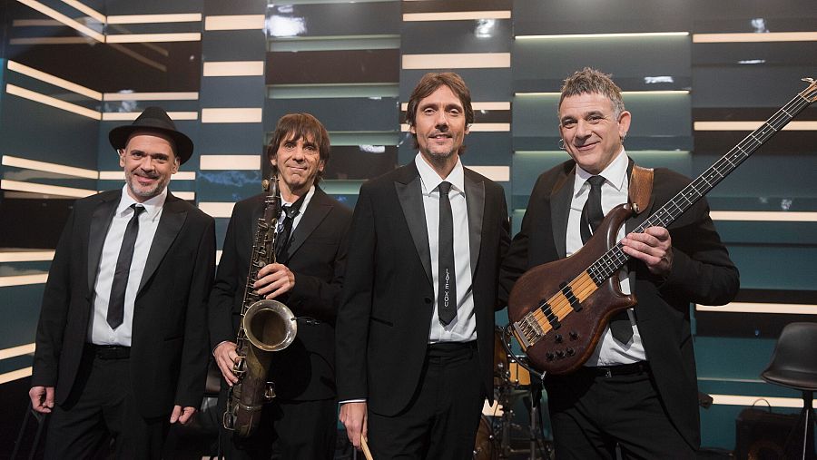Jordi Blanch, Marc Ferrer, Pepo Domènech i Marcos López quartet que formen la banda musical del programa
