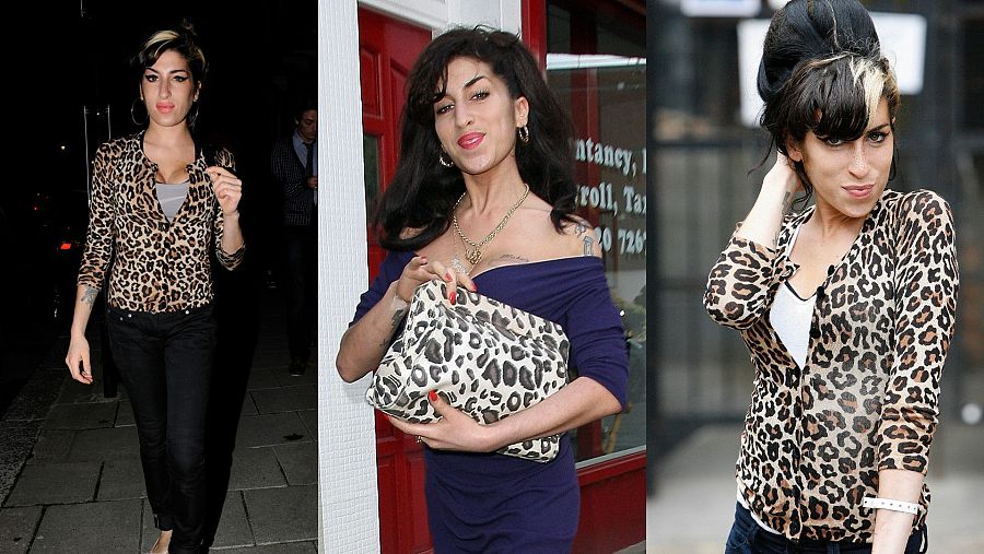 Amy Winehouse, un estilo fiel al estampado de leopardo