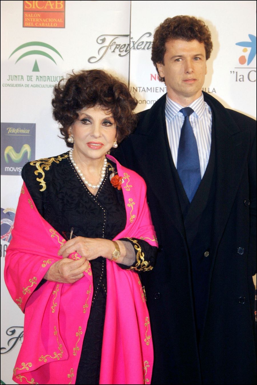 Gina Lollobrigida y Javier Rigau en 2006