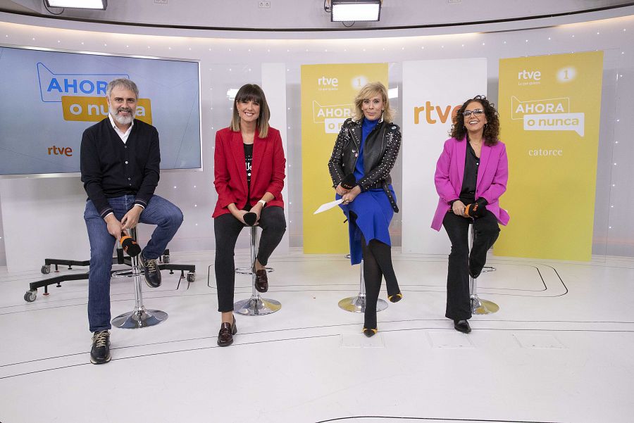 Nico García, Mónica López, María Eizaguirre y Maribel Sánchez-Maroto