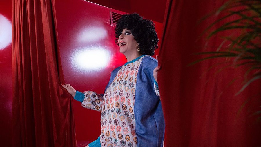 La Terremoto de Alcorcón durant la gravació de 'Sexband'