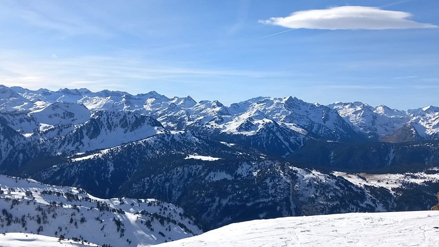 Vista panorámica del mirador de Baqueira Beret