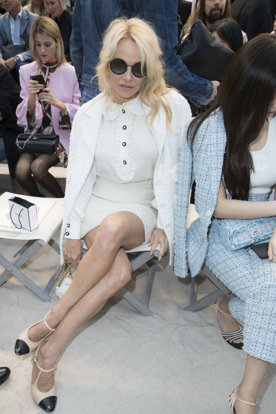 Pamela Anderson en el desfile de Chanel