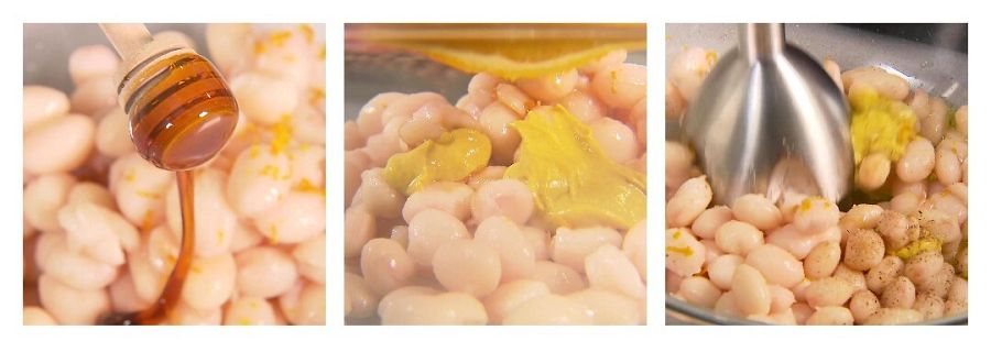 Paso a paso de la receta de hummus de alubias casero fácil