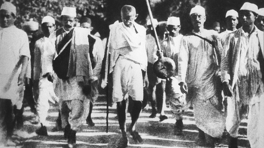 La marcha de la sal fue un factor fundamental para la posterior independencia de la India.