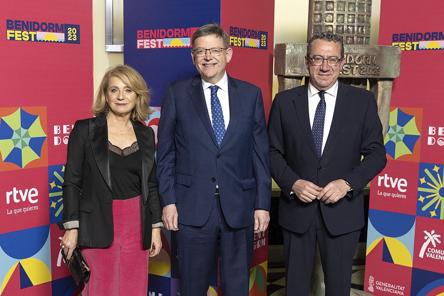 Elena Sánchez Caballero, Ximo Puig y Antonio Pérez