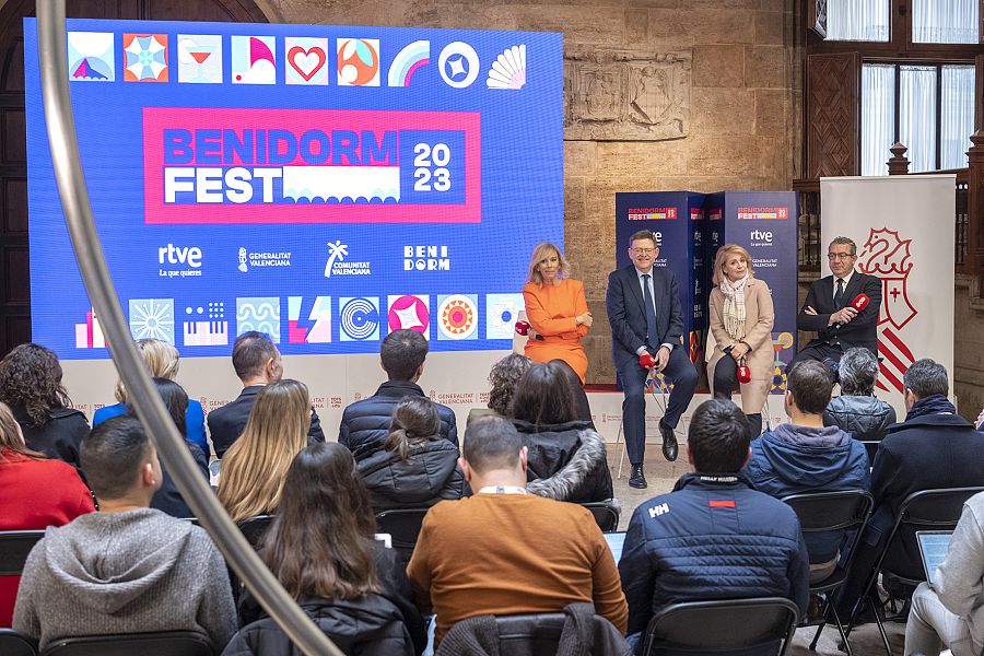 Rueda de prensa, esta mañana en Benidorm