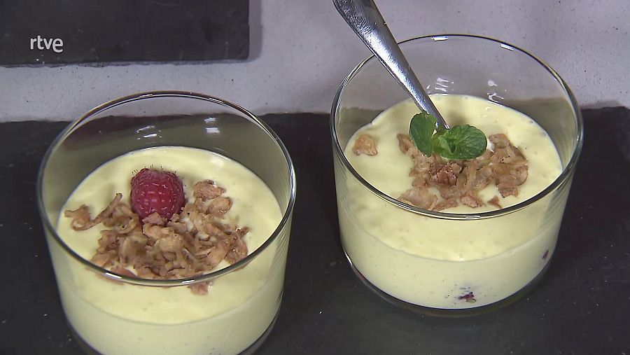 Receta de vasitos de mango con queso