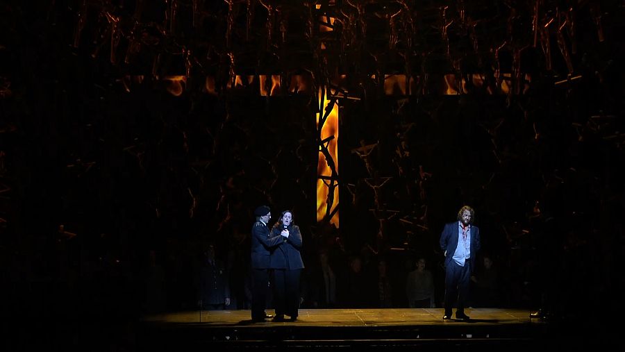 Fragment de la interpretació de l'òpera 'Norma' al Liceu