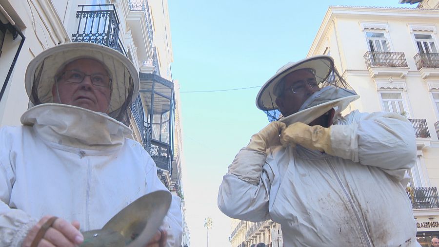 Protesta de apicultores en Valencia