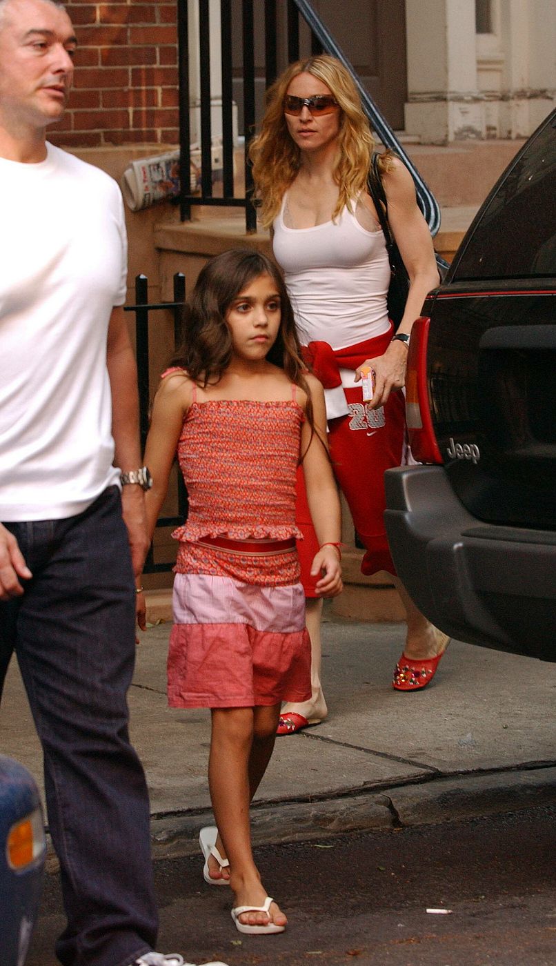 Madonna con su hija Lourdes, cuanto tenía 10 años, en Nueva York