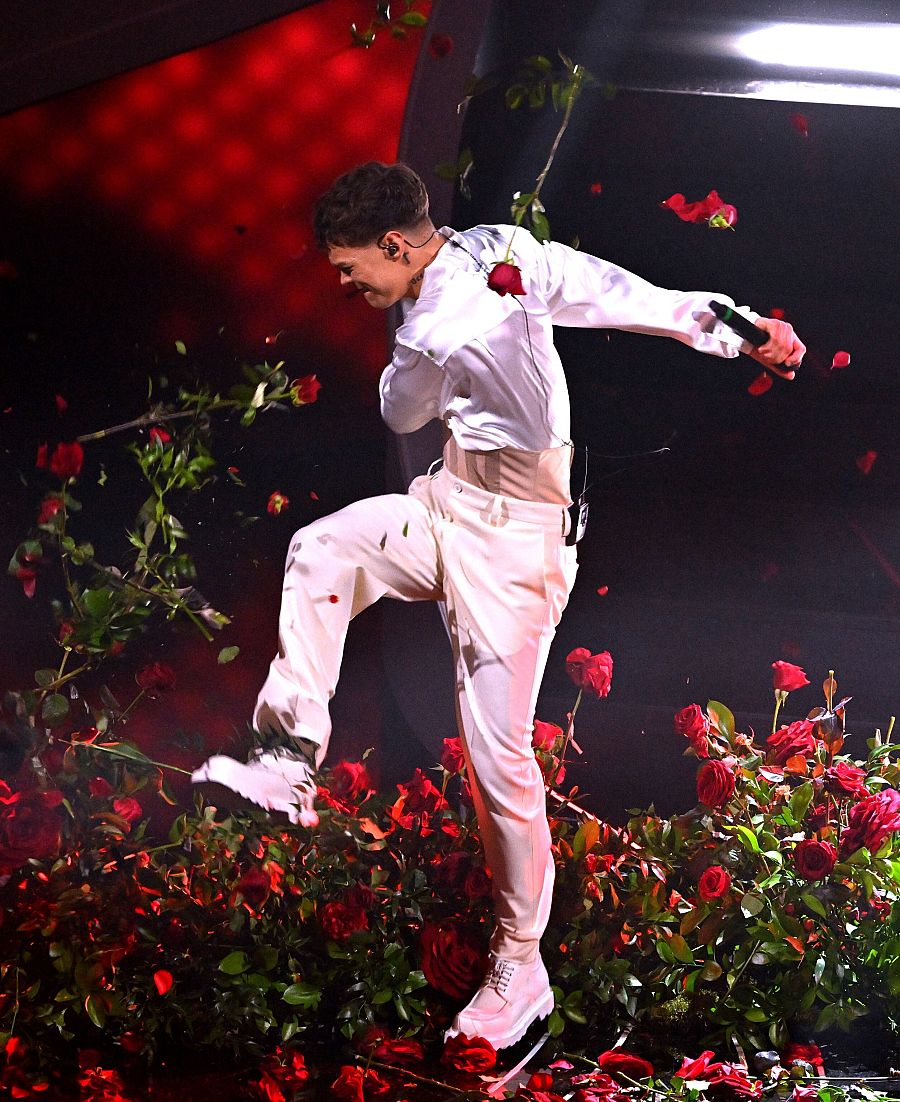 Actuación de Blanco en el Fetsival de Sanremo