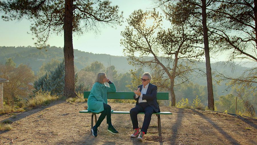 Christian Escribà explica a la presentadora Ana Boadas com la meditació ha canviat la seva vida