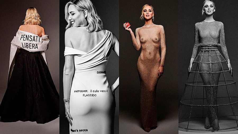 Los cuatro looks de Dior de Chiara Ferragni en la primera serata de San Remo