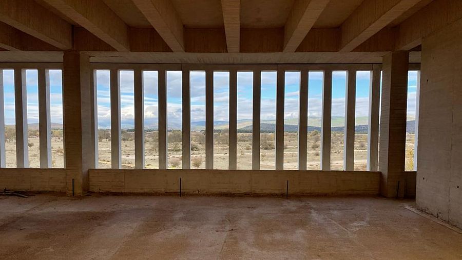 Desde el interior de las Cúpulas de la Energía (Soria)