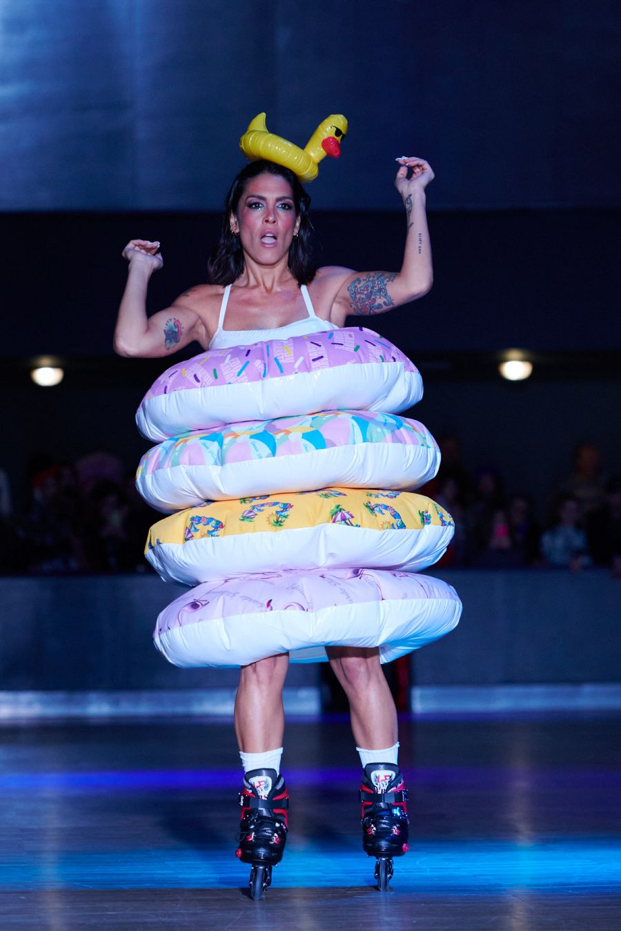 Lorena Castell en el desfile de Eduardo Navarrete de Madrid Fashion Week