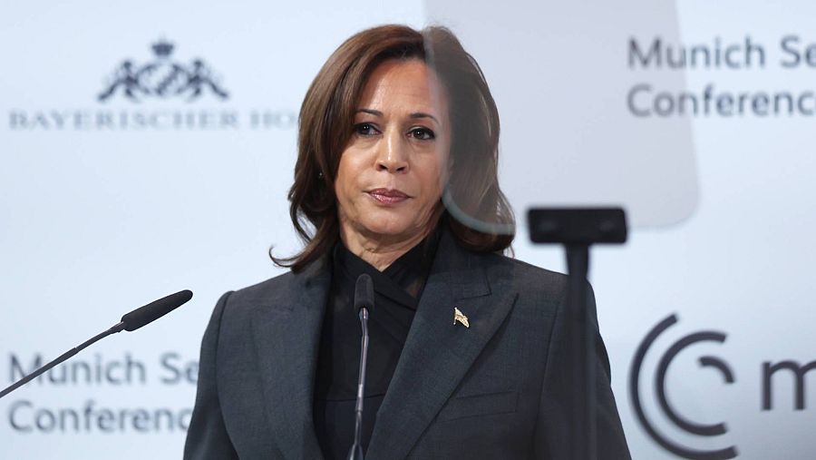 La vicepresidenta de EE.UU. Kamala Harris, en la Conferencia de Múnich