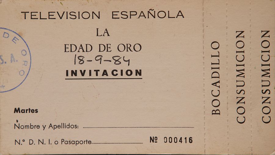 invitación 'La edad de oro'