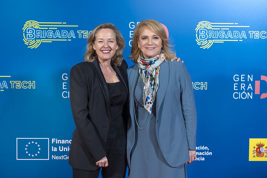 Nadia Calviño y Elena Sánchez Caballero