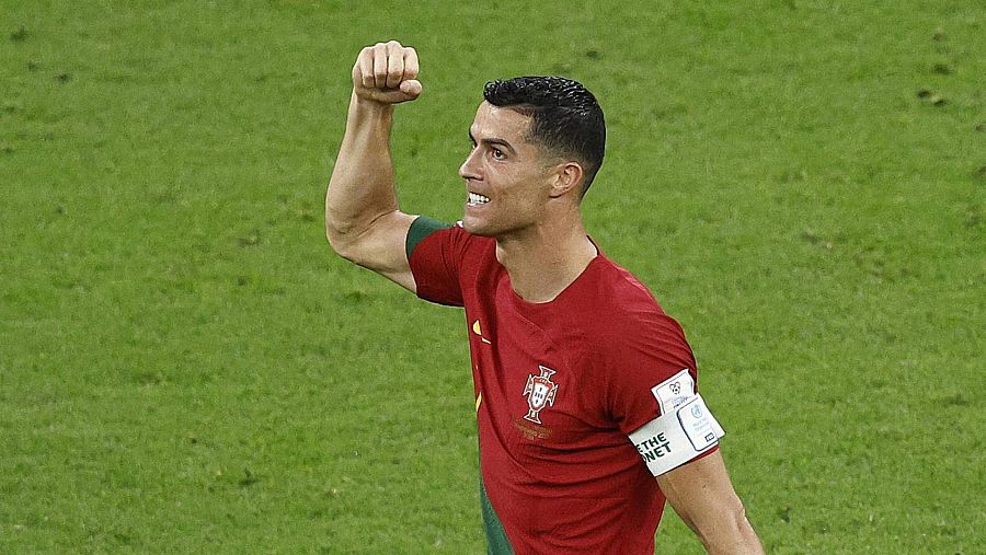 Cristiano Ronaldo, futbolista, durante un encuentro con la selección nacional de fútbol de Portugal