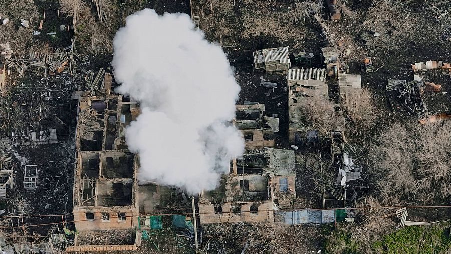 Imagen del pasado mes de diciembre en Bajmut, donde la destrucción en algunas zonas es total