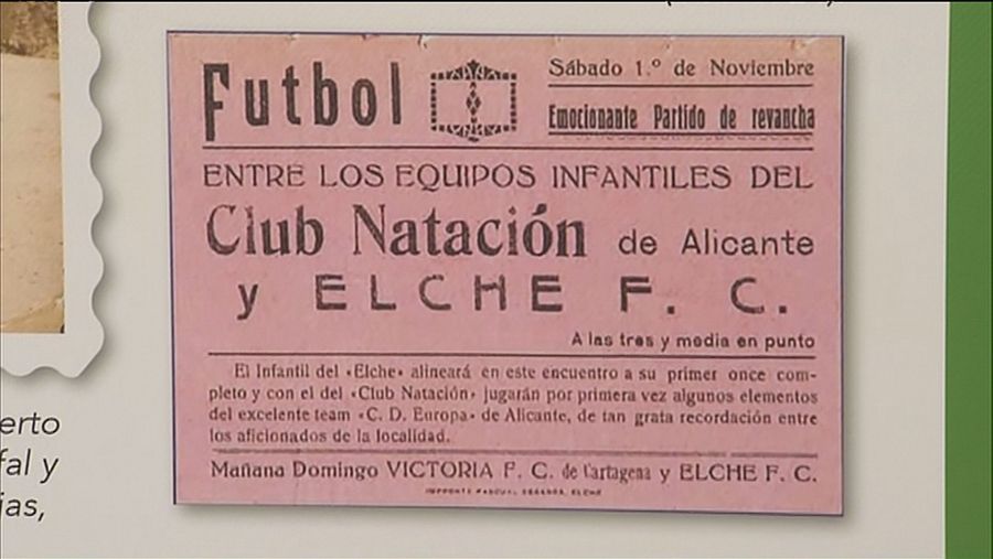 Cartel de partido del Elche CF