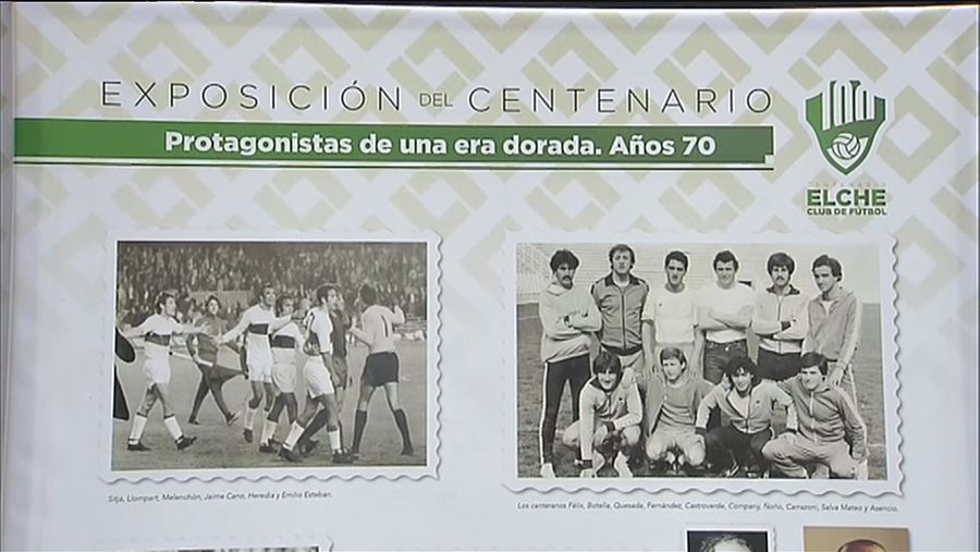 Panel exposición 100 años del Elche CF