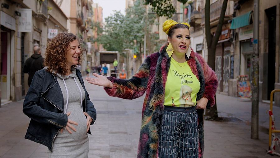 La Glòria i La Terremoto, durant l'entrevista