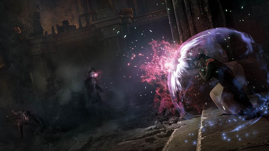 Los combates con hechizos y pociones son clave para avanzar en el videojuego 'Hogwarts Legacy'.