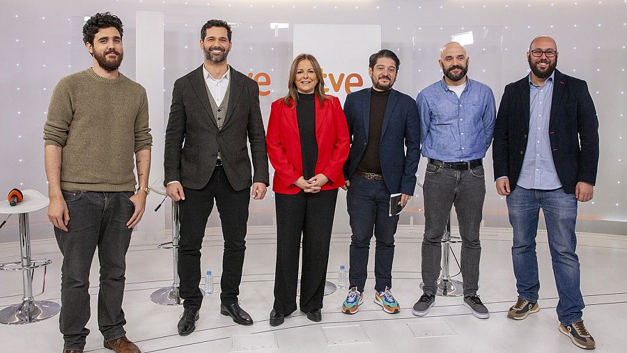  Ricardo Moya, Luis Quevedo, Inma Aguilar, Alberto Fernández, Alberto Utrera y Tomás Ocaña