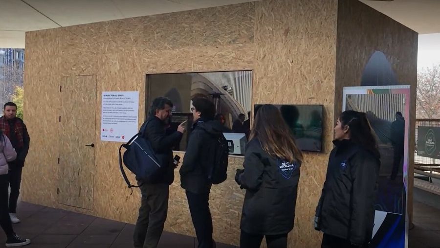 MWC 2023: Recreación de un concierto del grupo musical Izal del pasado mes de octubre en Barcelona