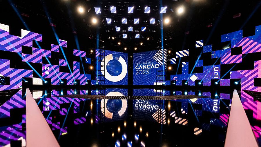 Escenario del Festival da Canção 2023. Sigue la final en directo en RTVE Play