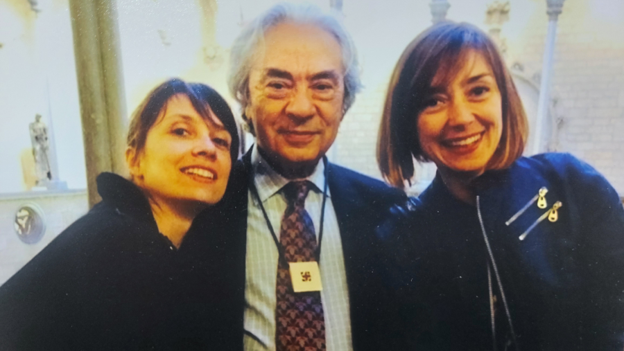 Sergi Schaaff y sus hijas, Abigail y Anaïs
