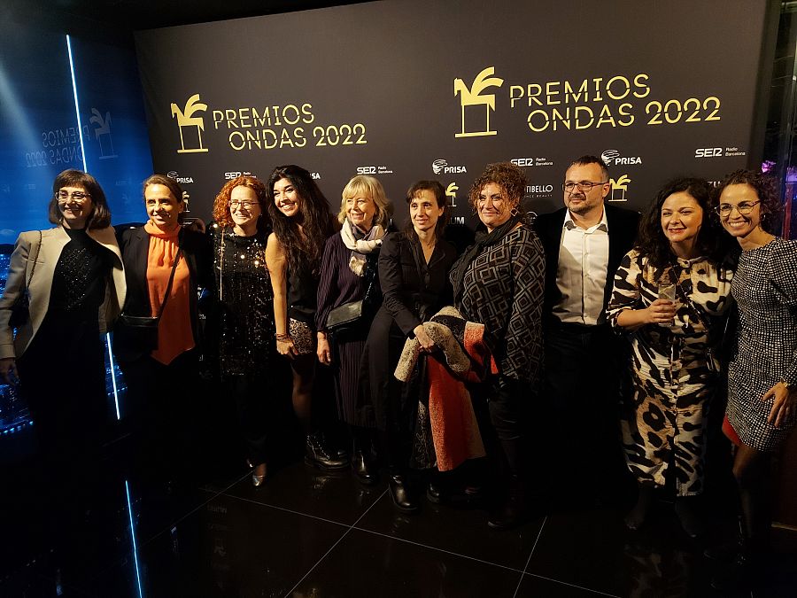 Equipo de 'Saber y ganar' en la celebración del Premio Ondas