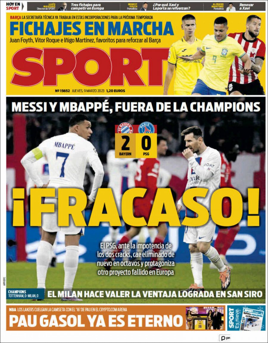 Portada SPORT