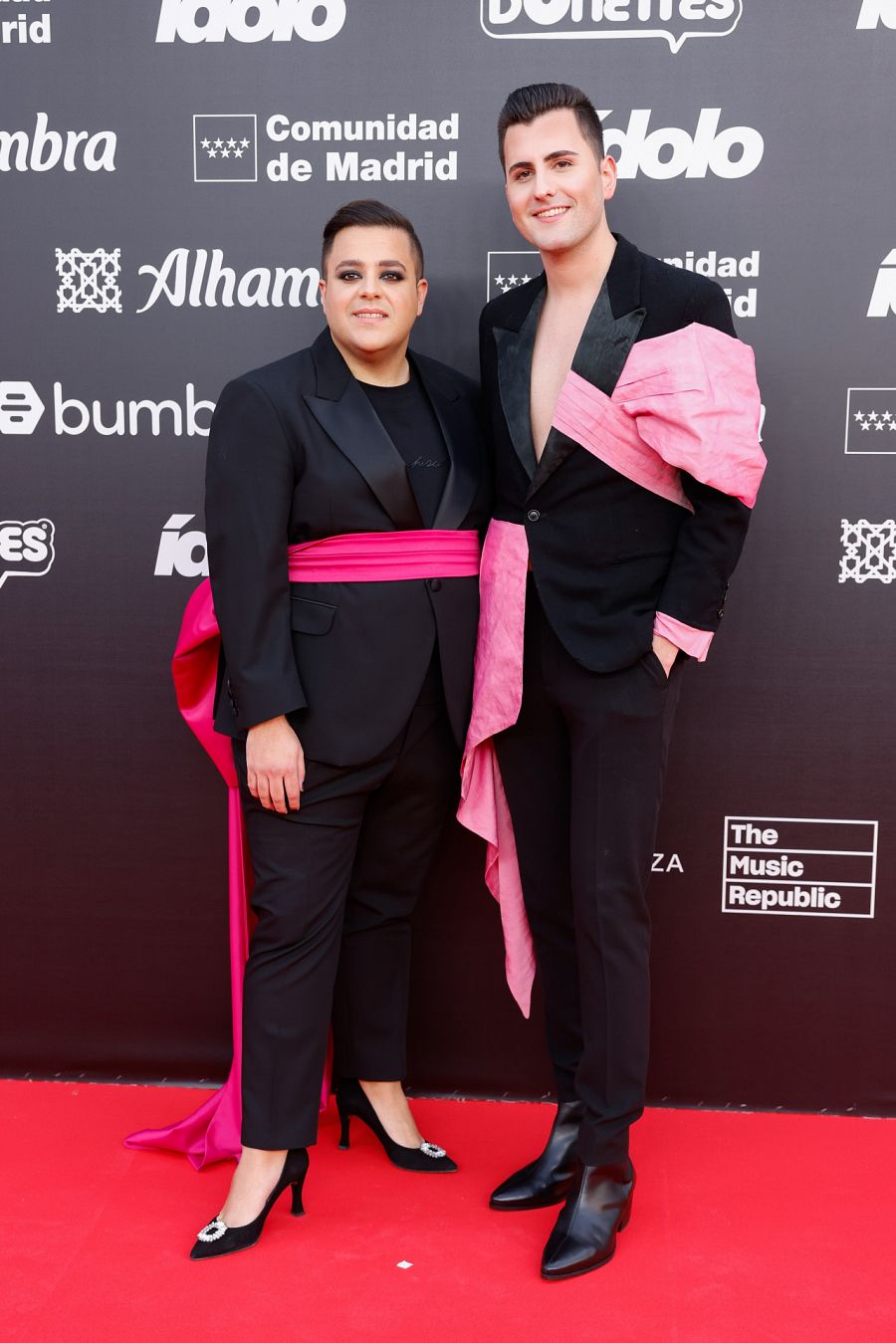 David Andújar y David Insua en la alfombra roja de los Premios Ídolo 2023