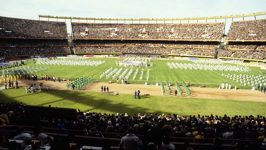 Imagen del estadio donde se llevó a cabo la inauguración del Mundial de fútbol de Argentina