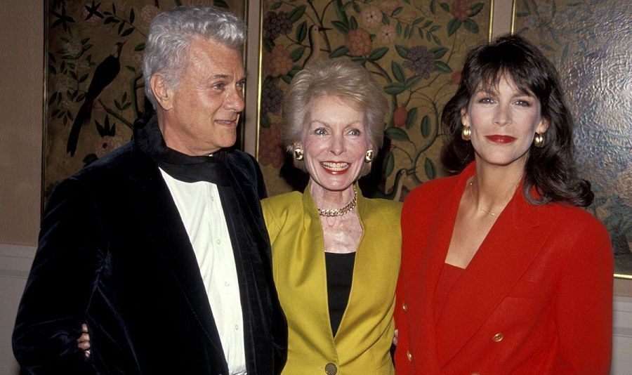 Jamie Lee Curtis con sus padres, Tony Curtis y Janet Leigh