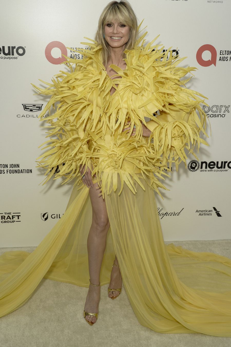 Heidi Klum en la fiesta de Elton John de los Oscar 2023