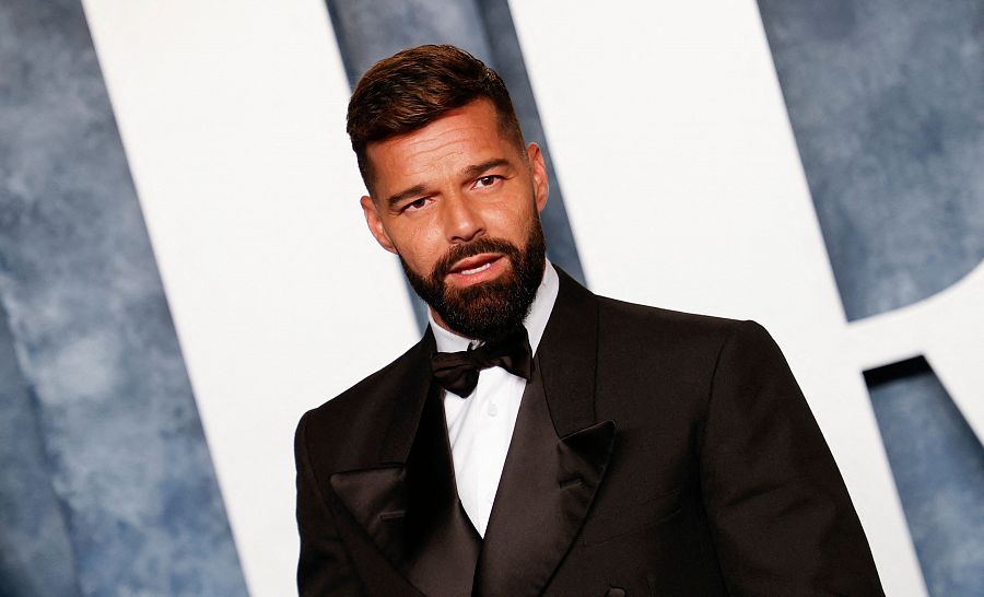 Ricky Martin en la fiesta posterior a los Oscar