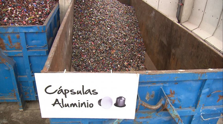 Reciclaje de cápsulas de aluminio