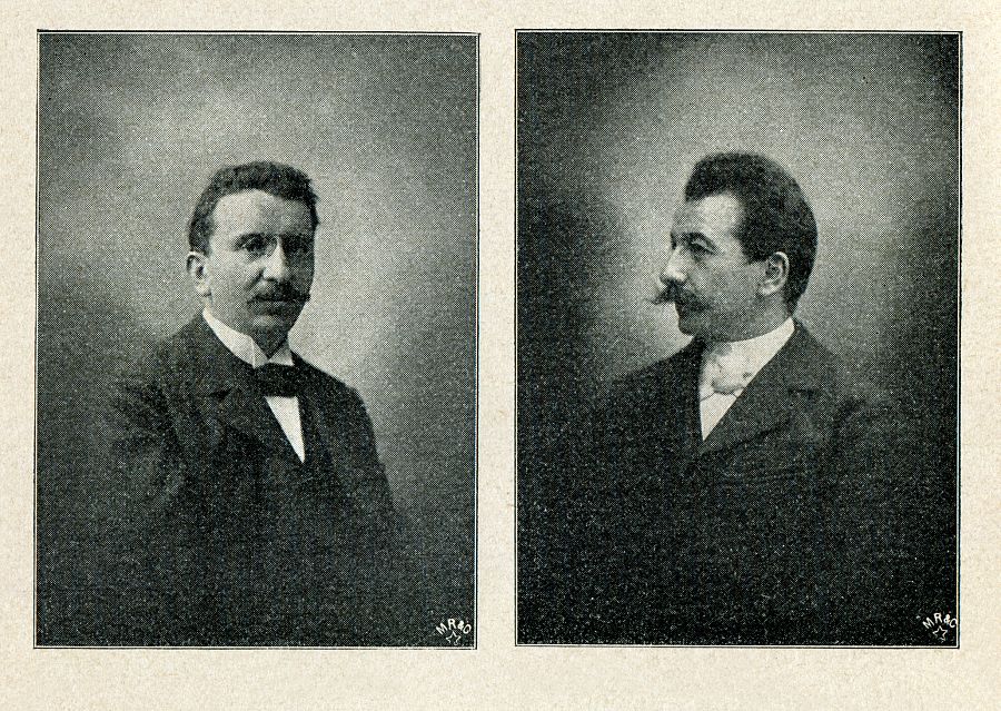 The Lumiere brothers Auguste Marie Louis Nicolas and Louis Jean Lumiere 1899