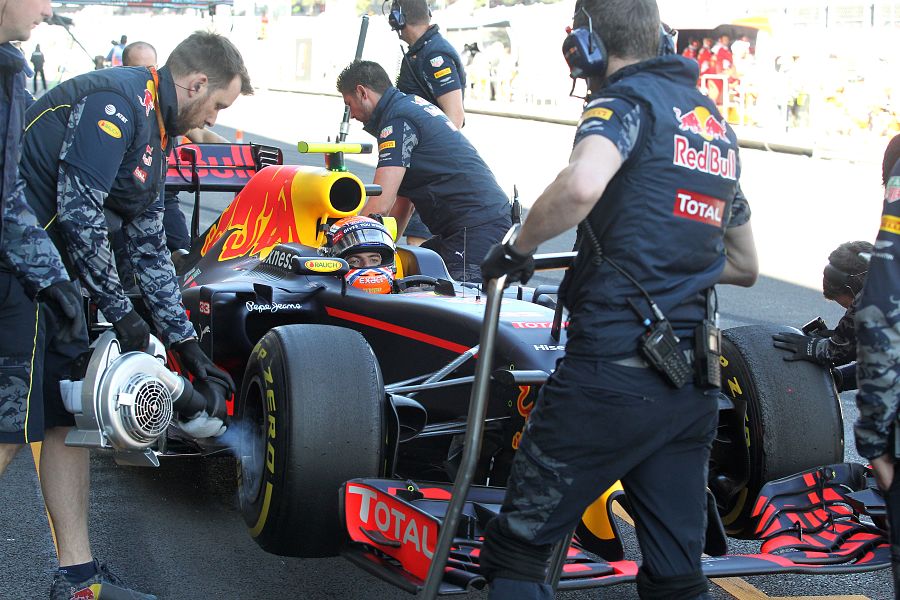 Max Verstappen en el Gran Premio de México de la Fórmula 1 en 2016