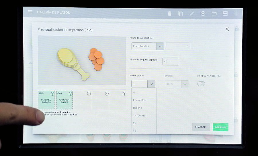 Impresora de comida 3D