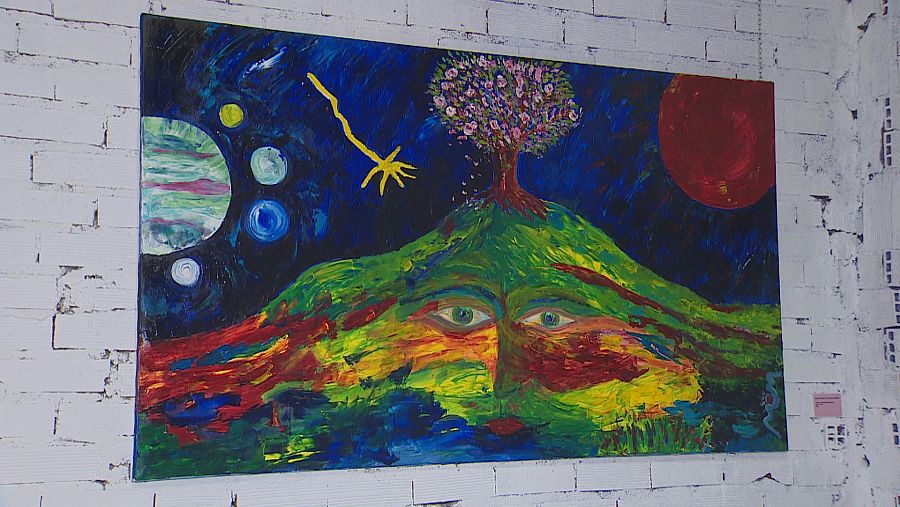 La diosa Gea habla con Mercurio y sus lunas