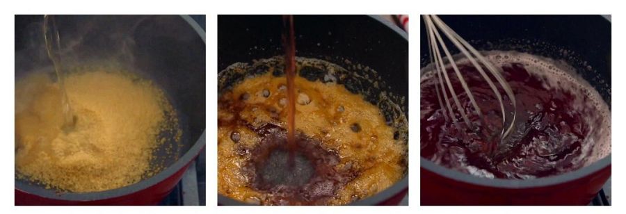 Receta de magret de pato con jugo de vino y frambuesas